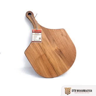 Teak Wood Pizza Board/Serving Board/Cutting Board with Handle | Handmade