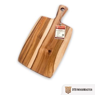 Teak Wood Cutting Board/Serving Board with Handle | Handmade