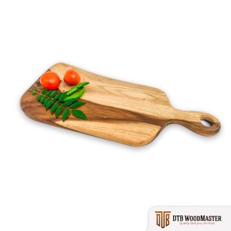 Teak Wood Cutting Board with Handle | Handmade