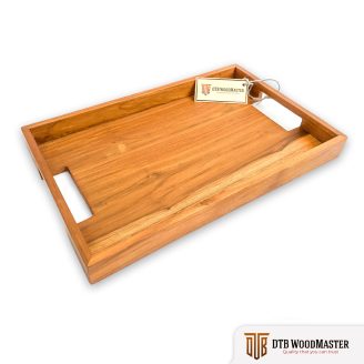Wooden Serving Tray with Handles/Serving Tea Breakfast Wooden Tray